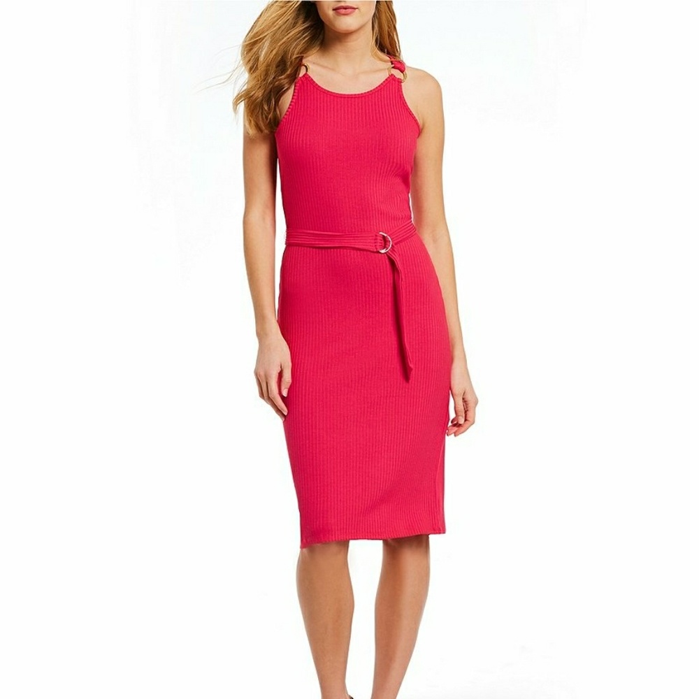MICHAEL Michael KorsRib Knit Metal Ring Trim Tank